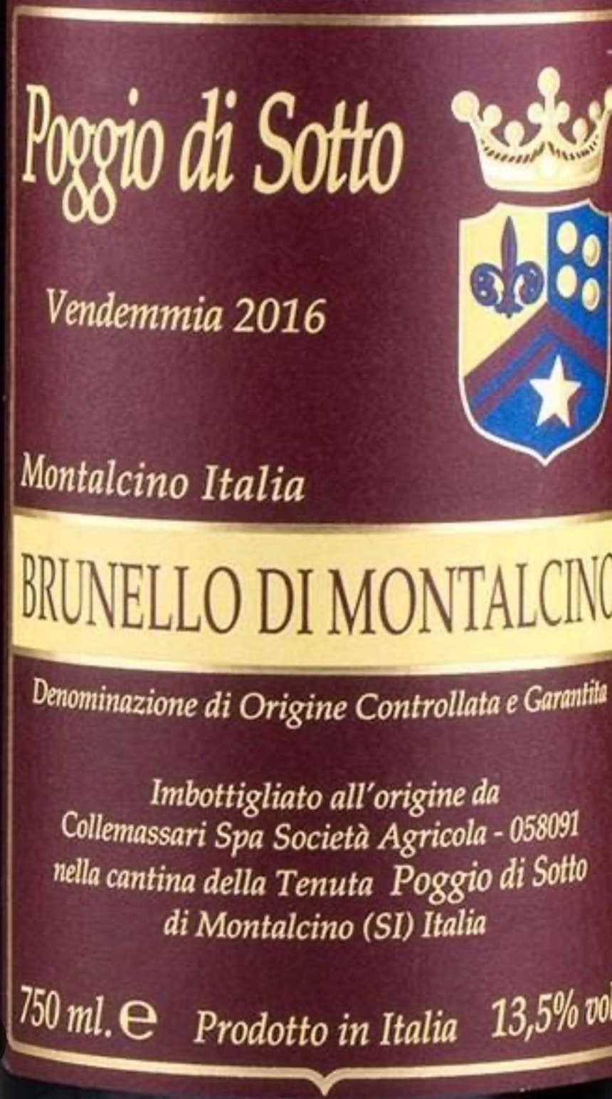 Poggio di Sotto Brunello di Montalcino (2016)